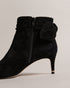 YONA-Boots-Step Out In Style With Yona. A Supple Suede Leather Adds A Touch Of Luxury To These Boots While The Kitten Heel Keeps Them Comfortable For All-day Wear. To Top Off The Look A Bow And Ruching Bring A Feminine Flair To The Design. Ankle boots Suede leather Kitten heel Pointed toe Zip fastening Bow on heel Ruched trim Logo engraved heel detail- Ted Baker Romania